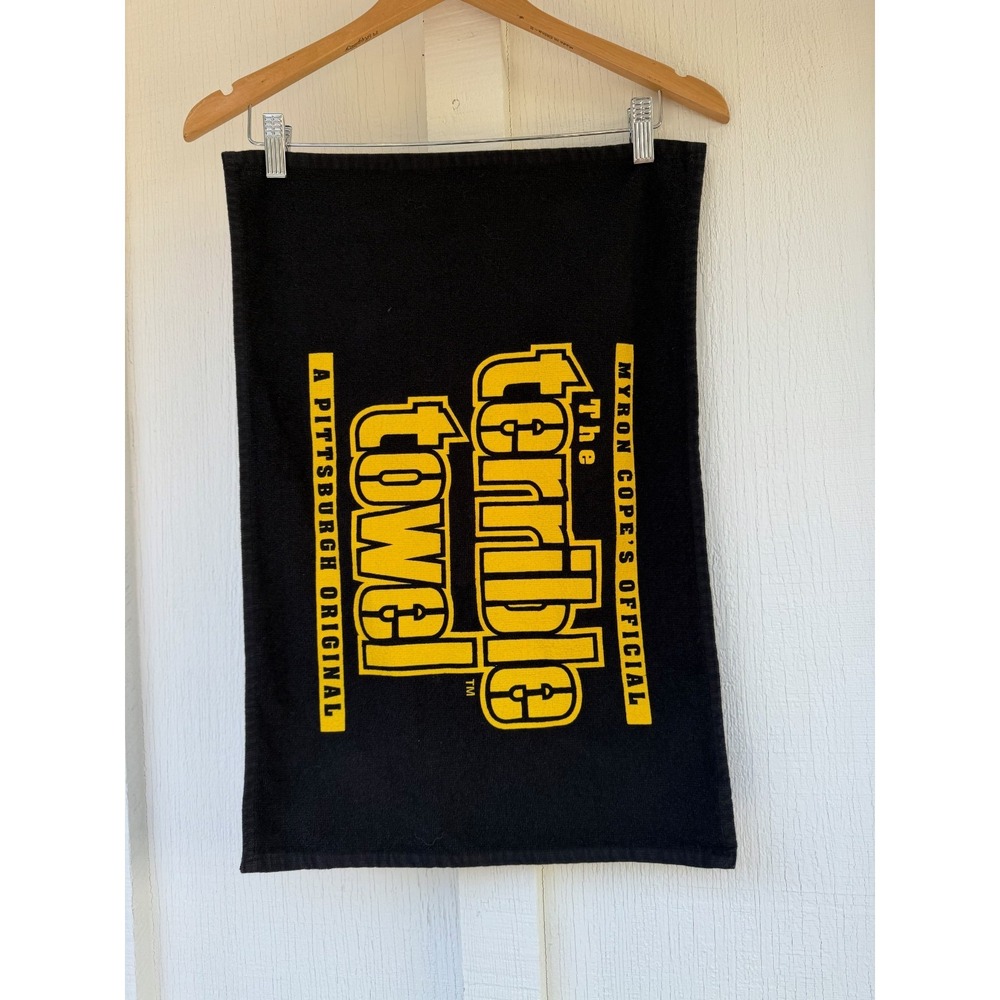 Myron Cope's Official The Terrible Towel A Pittsburgh Steelers Original 16"x 24"